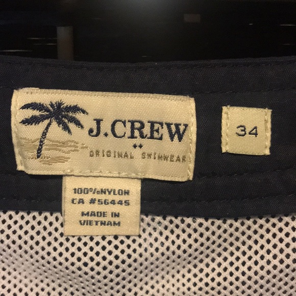 Lg Menโs J. Crew Swim Trunks Board Shorts Swimsuit - Picture 4 of 5